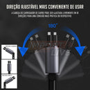 Carregador Retrátil Turbo ImportLive™ 2 em 1 - IOS e Android