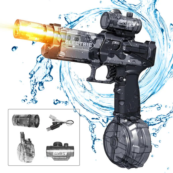 HydroStrike™ Blaster - Pistola de Água Elétrica | A Batalha Começa Agora!