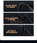 Cabo Baseus Ultra 3 em 1 - USB-C, Micro USB e Lightning