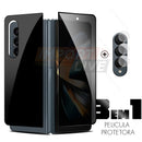 Kit Pelicula de Vidro 3 em 1  c/ Protetores de tela, Verso e Câmeras - para Samsung Z Fold