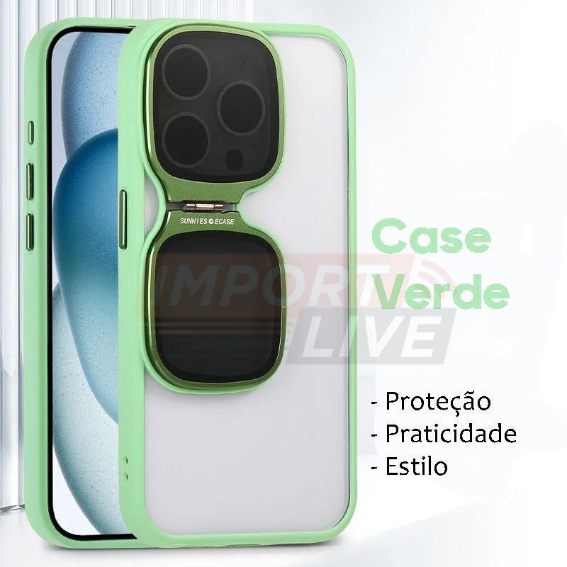 Case Mirrors Luxo c/ Suporte - para iPhone