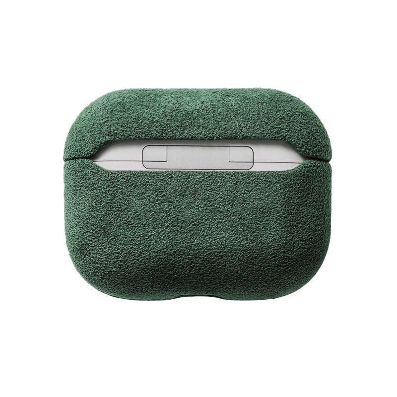 Alcantara Case - AirPods - Verde Meia Noite