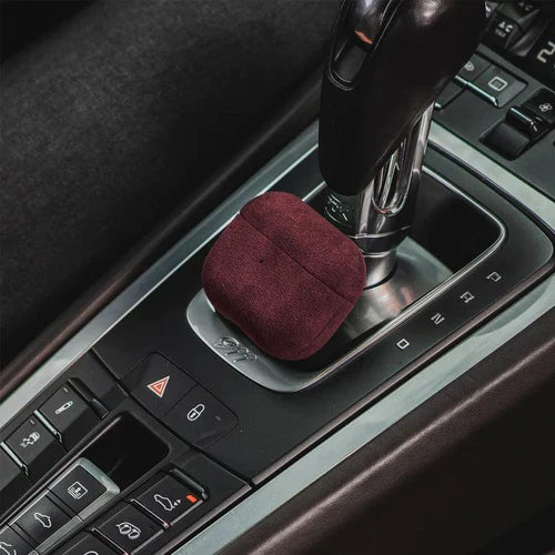 Alcantara Case - AirPods - Vinho