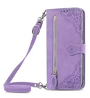 Case Couro Com Slot Para Cartão e Alça Para iPhone