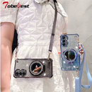 Capa Glam Mirror Para Samsung Com Espelho e Suporte