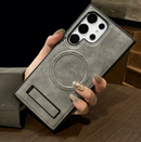Case Leather Cushion Stand Luxo para Samsung