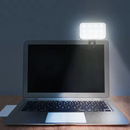 Mini Luz de Selfie LED Portátil com 3 Modos de Brilho Ajustável e Recarregável