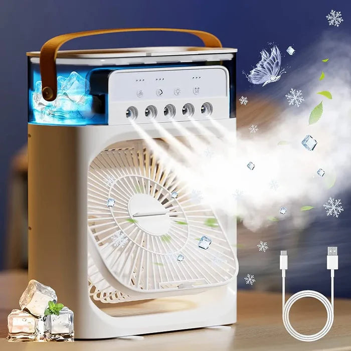 Mini Ventilador Refresh Portátil 3 em 1!