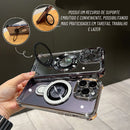 Case Blindex MagSafe iPhone 2025 - Linhas 11,12 & 13 | c/ Suporte e Anel Magsafe