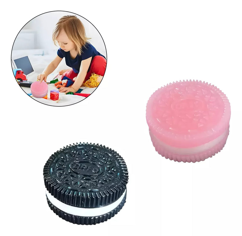 Squishy Biscoito Duo – Estica, Aperta & Relaxa! 😌