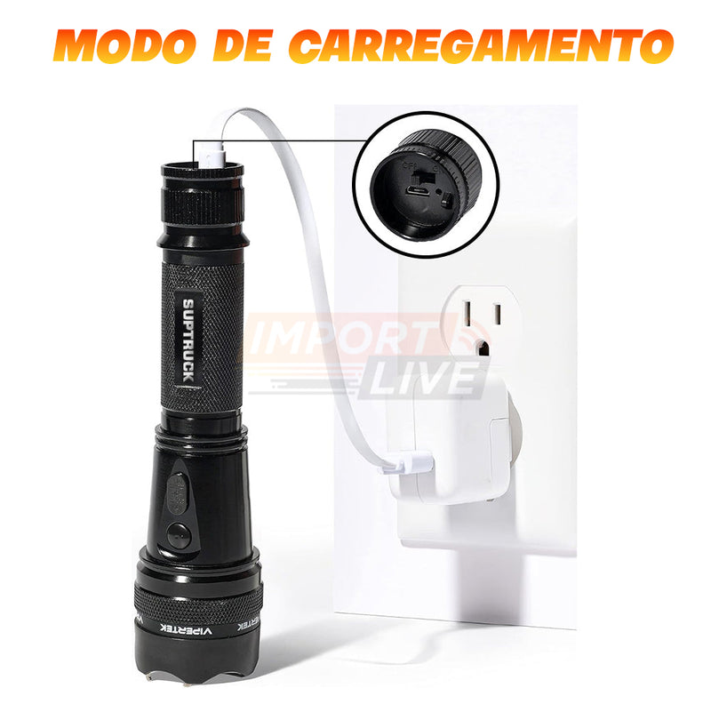 FlashGuard™ - A lanterna tática com defesa pessoal mais poderosa de 2025!