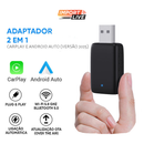Adaptador Sem fio CarPlay/Android Auto para Multimídia - SmartCar™ Mini 2 em 1 (Versão 2025)