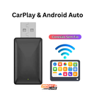 Adaptador Sem fio CarPlay/Android Auto para Multimídia - SmartCar™ Mini 2 em 1 (Versão 2025)
