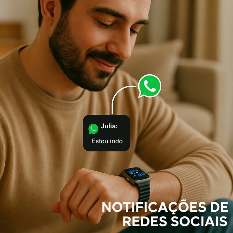 SmartWatch Series Ultra 8 (Leve 1 pulseira Loop Alpina GRÁTIS) 🚨 OFERTA VÁLIDA SOMENTE HOJE ATÉ AS 23H59!