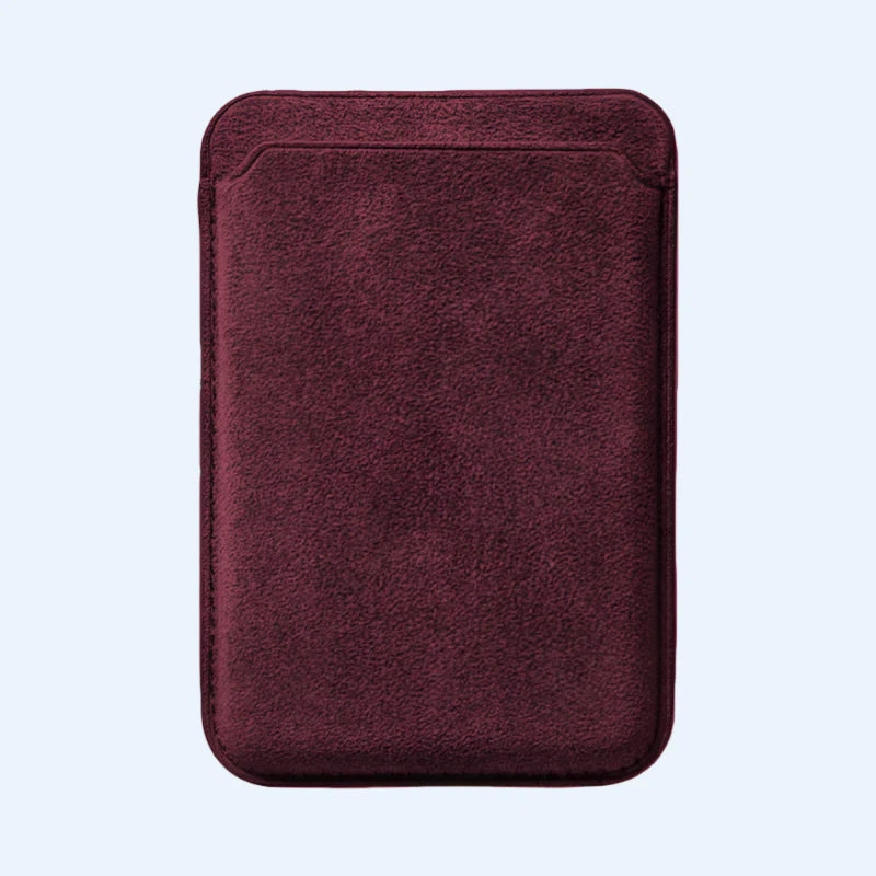 Carteira Alcantara MagSafe - Vinho