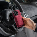 Carteira Alcantara MagSafe - Vinho