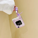 Case Retrô Hello Kitty com Cordão - Para Samsung Z Flip