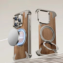 Case Wood Frame - c/ Suporte 360° | para iPhone