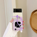 Case Retrô Hello Kitty com Cordão - Para Samsung Z Flip