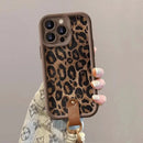 Capa Leopardo Luxo - com Cordão para iPhone