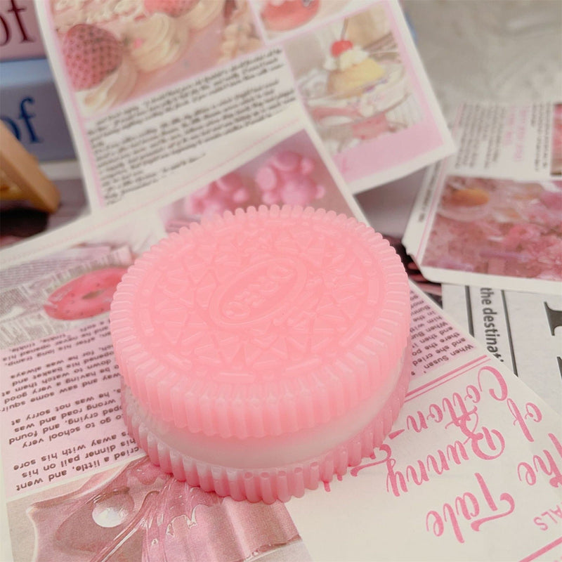 Squishy Biscoito Duo – Estica, Aperta & Relaxa! 😌