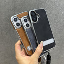 Capa Soft Leather Premium com Suporte | para iPhone