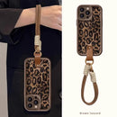 Capa Leopardo Luxo - com Cordão para iPhone