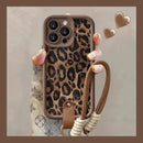 Capa Leopardo Luxo - com Cordão para iPhone