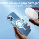 Kit Exclusivo Duo MagSafe iPhone - Linha 16 | Case Transparente + Carteira Magnética em Couro