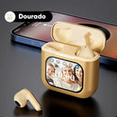 Fone Bluetooth New Era Tech | Tela LED, Memória Interna e Cancelamento de Ruído