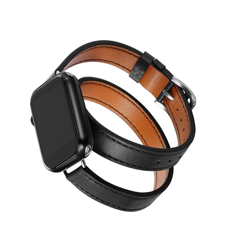 Pulseira Couro Slim Premium para Apple Watch