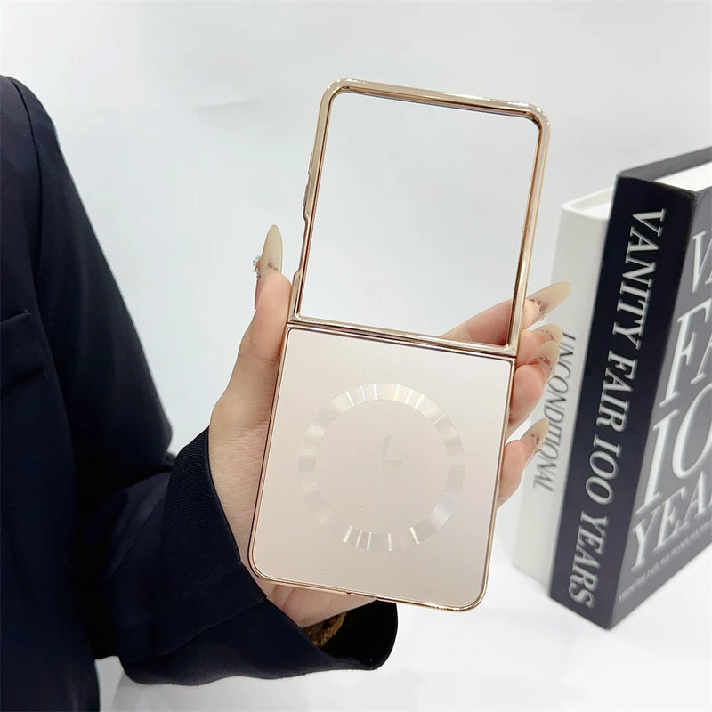 Case/Capa Galvanizada Fosco Magsafe para Samsung Galaxy Z Flip - Series Luxurious