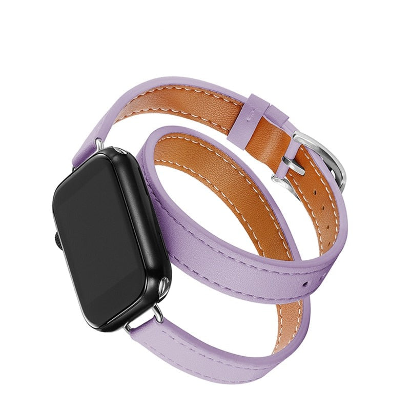 Pulseira Couro Slim Premium para Apple Watch