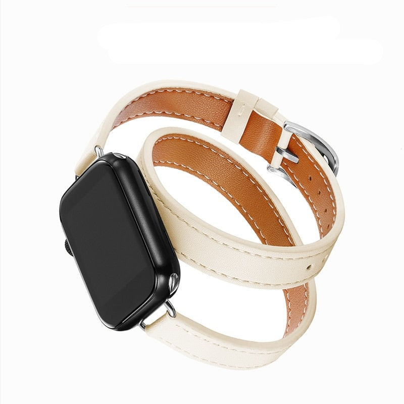 Pulseira Couro Slim Premium para Apple Watch