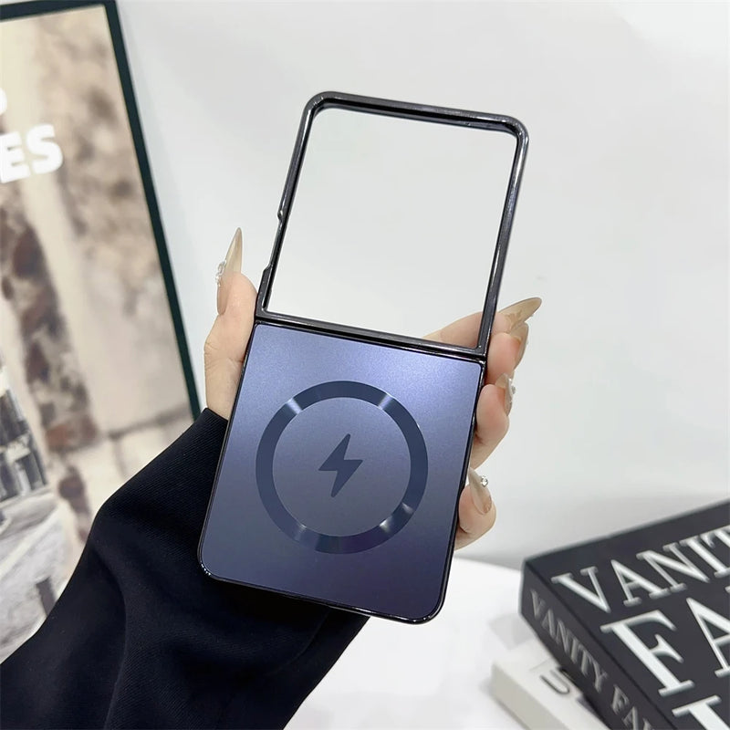 Case/Capa Galvanizada Fosco Magsafe para Samsung Galaxy Z Flip - Series Luxurious