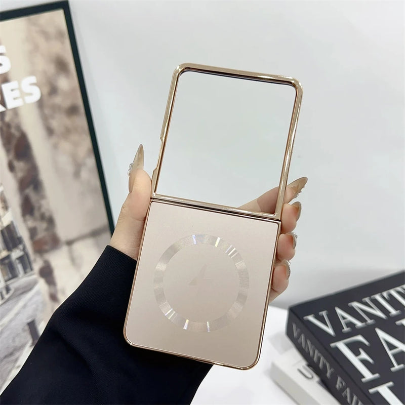 Case/Capa Galvanizada Fosco Magsafe para Samsung Galaxy Z Flip - Series Luxurious