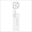 Adesivos Colors Laterais + Câmera + Logo - Para iPhone Linha 15