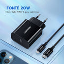 Carregador Ugreen Best Faster 20W USB-C - Para Android e IOS