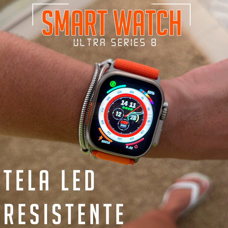 SmartWatch Series Ultra 8 (Leve 1 pulseira Loop Alpina GRÁTIS) 🚨 OFERTA VÁLIDA SOMENTE HOJE ATÉ AS 23H59!