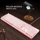 Teclado Mecânico Retro Steampunk - Teclas Redondas