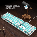 Teclado Mecânico Retro Steampunk - Teclas Redondas