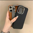 Capa Solid Couro Premium - com Logo Espelhada | para iPhone