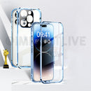 Case Magnética Blindada iPhone 360º C/ Proteção na Camera e Travas de Segurança