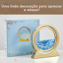 Ampulheta Rotativa LED 3D - Areia Movediça