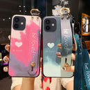 Case Tendencia LUXO com Cordão e Pingente  - Para iPhone