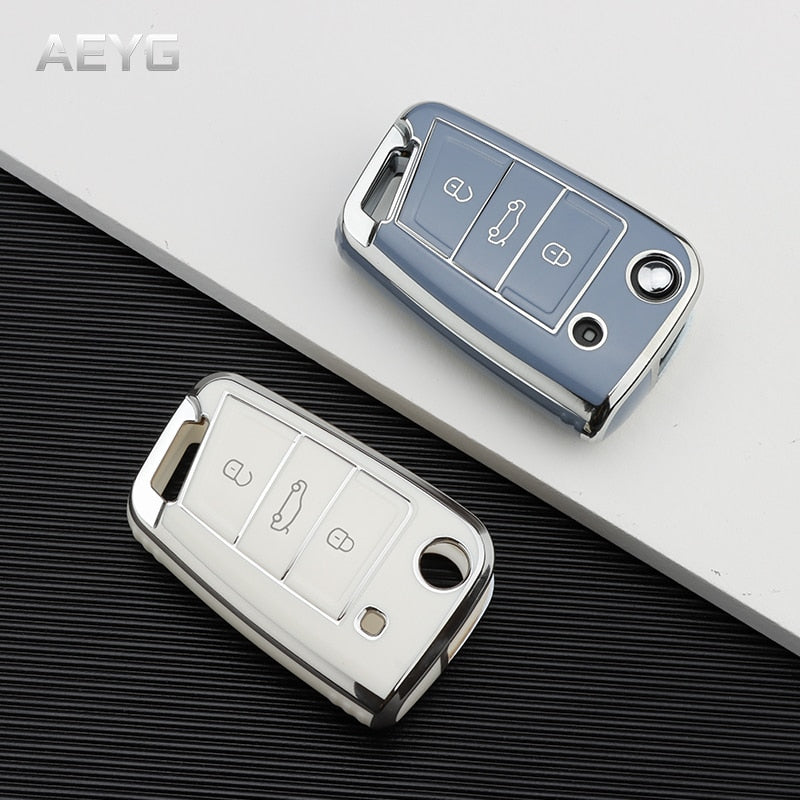 Case Full Protection Luxury para chave de carro Volkswagen.