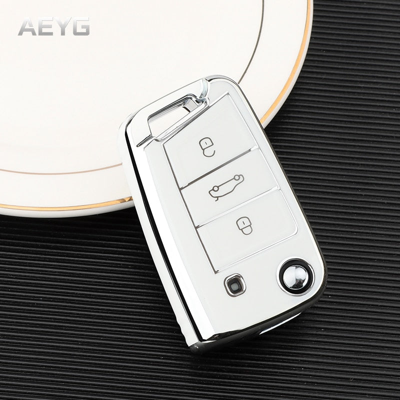 Case Full Protection Luxury para chave de carro Volkswagen.