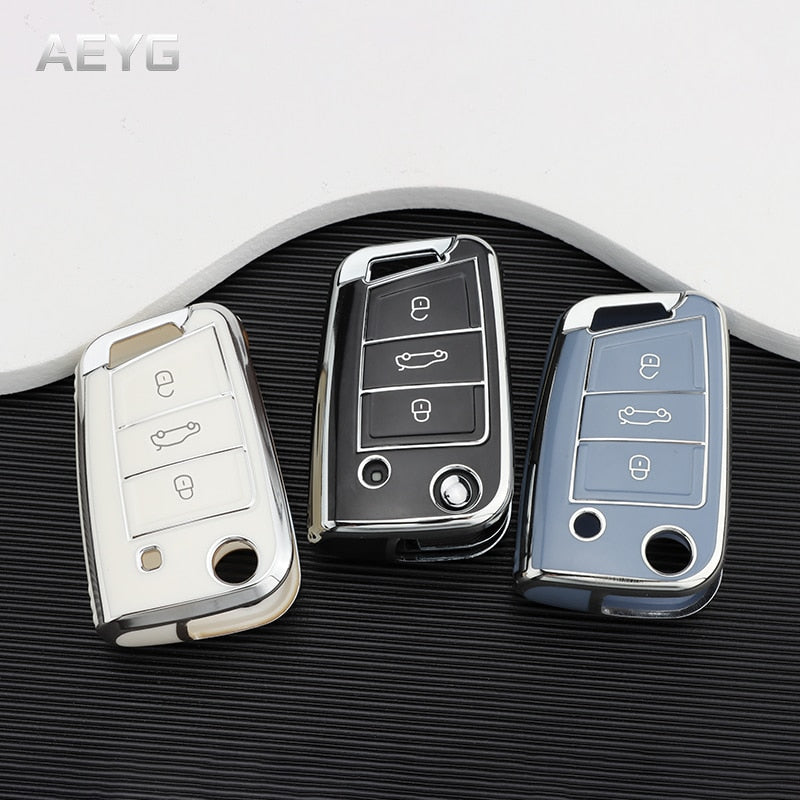 Case Full Protection Luxury para chave de carro Volkswagen.