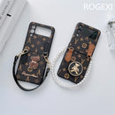 Case Pérola Bear Luxury - Para Samsung Z Flip