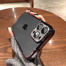 Case Luxuosa Glitter Diamante iPhone - Com Protetores de Lente